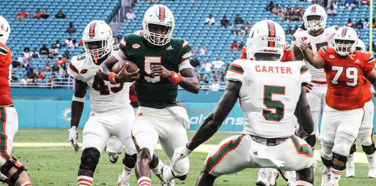 Richt Assesses Miami's Quarterback Race After The Spring Game Richt Assesses Miami's Quarterback Race After The Spring Game