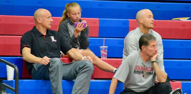 Chris Mack and staff out in full force on Saturday Chris Mack and staff out in full force on Saturday