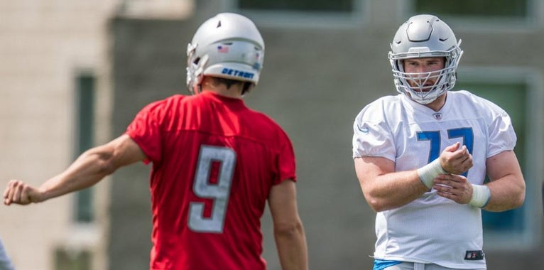 Frank Ragnow debuts at guard in Lions OTA's Frank Ragnow debuts at guard in Lions OTA's
