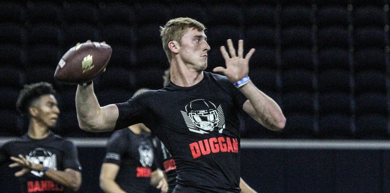 WATCH: QB Max Duggan footage from 7v7 at The Opening Finals WATCH: QB Max Duggan footage from 7v7 at The Opening Finals
