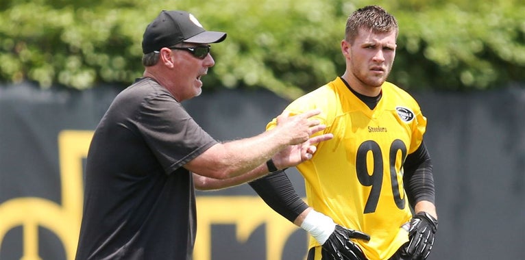 Steelers' defensive coaches take turns on spring hotseat Steelers' defensive coaches take turns on spring hotseat