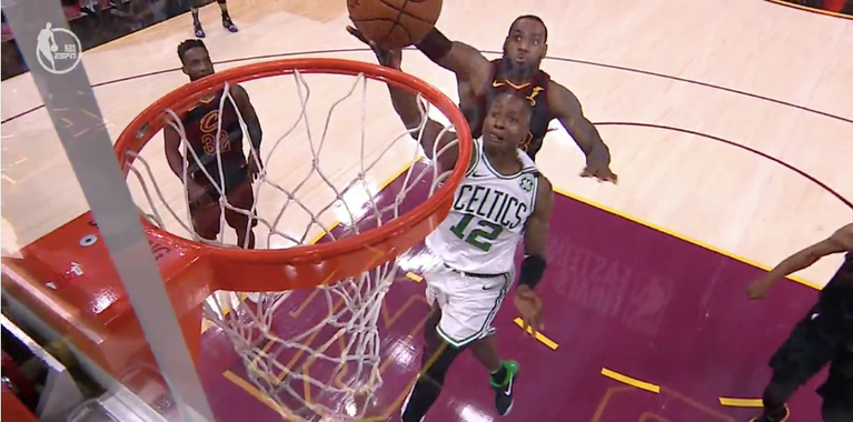 WATCH: LeBron with the nasty chasedown block on Rozier WATCH: LeBron with the nasty chasedown block on Rozier