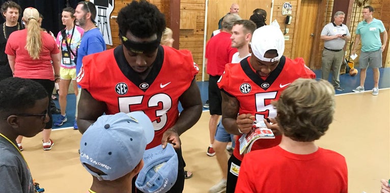 Photos: Georgia Bulldogs give back at Camp Sunshine Photos: Georgia Bulldogs give back at Camp Sunshine