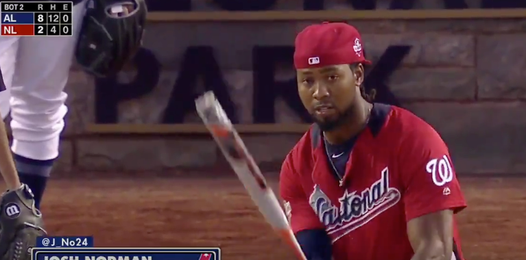 Josh Norman impresses at MLB All-Star Celebrity Softball Game Josh Norman impresses at MLB All-Star Celebrity Softball Game