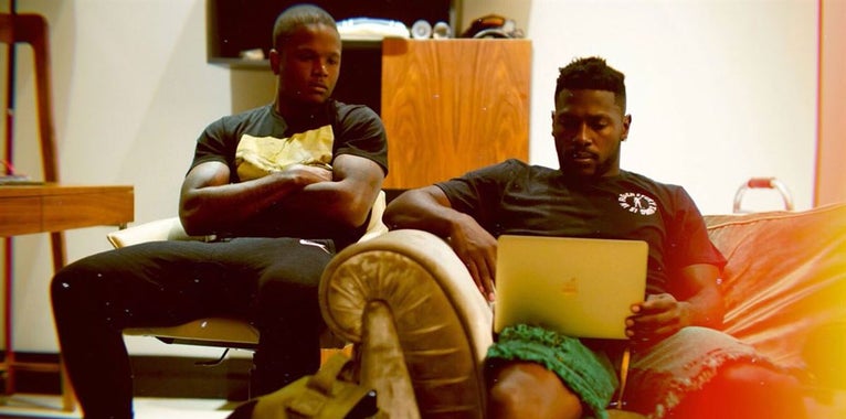 Antonio Callaway getting mentored by NFL star Antonio Brown Antonio Callaway getting mentored by NFL star Antonio Brown